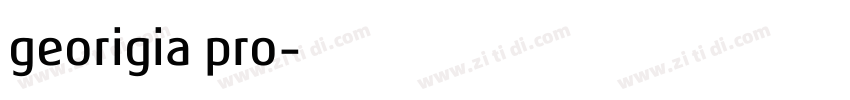 georigia pro字体转换